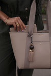 Benita Mushroom Casual Tote With Pouch