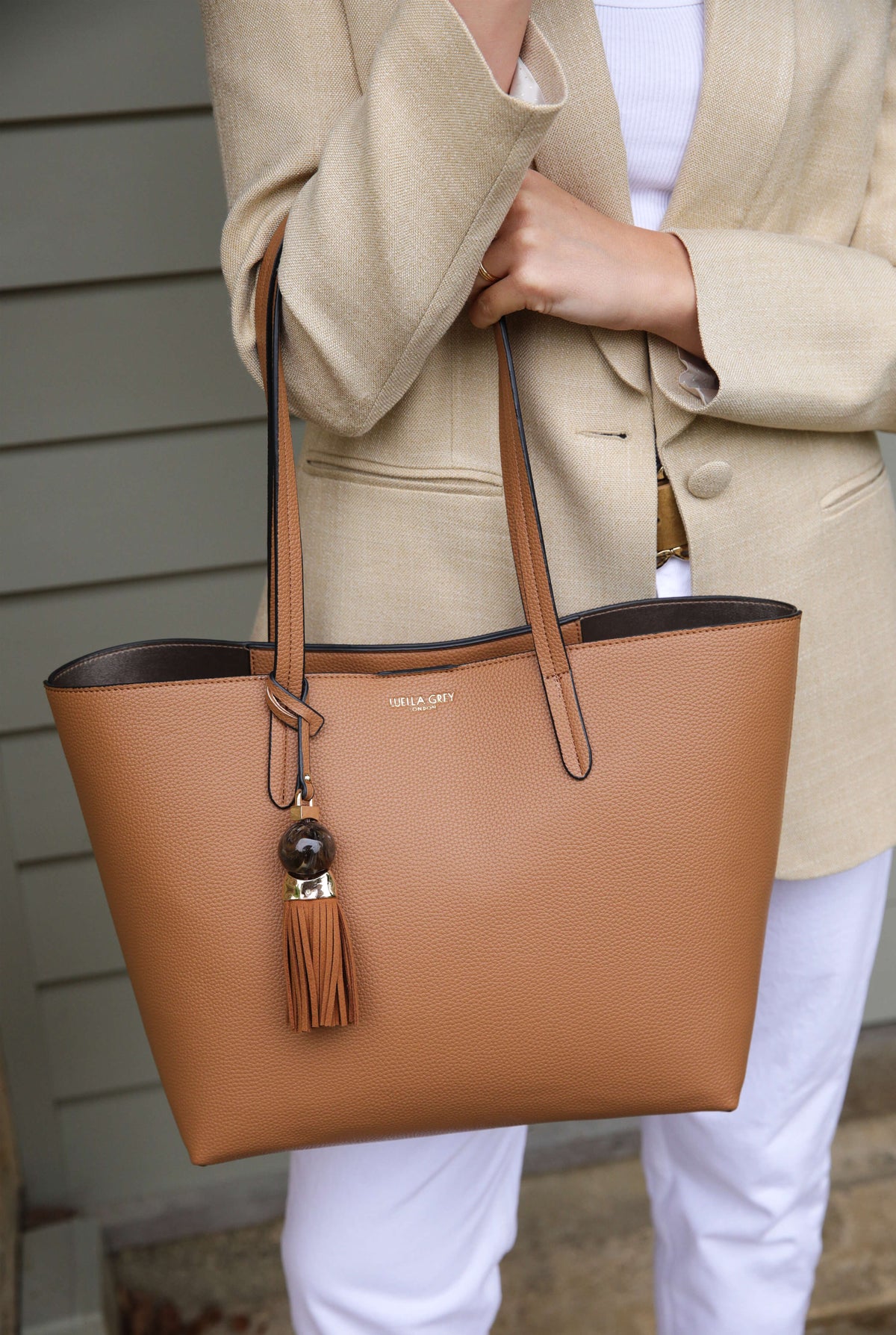 Benny Camel Tote & Canvas Pouch