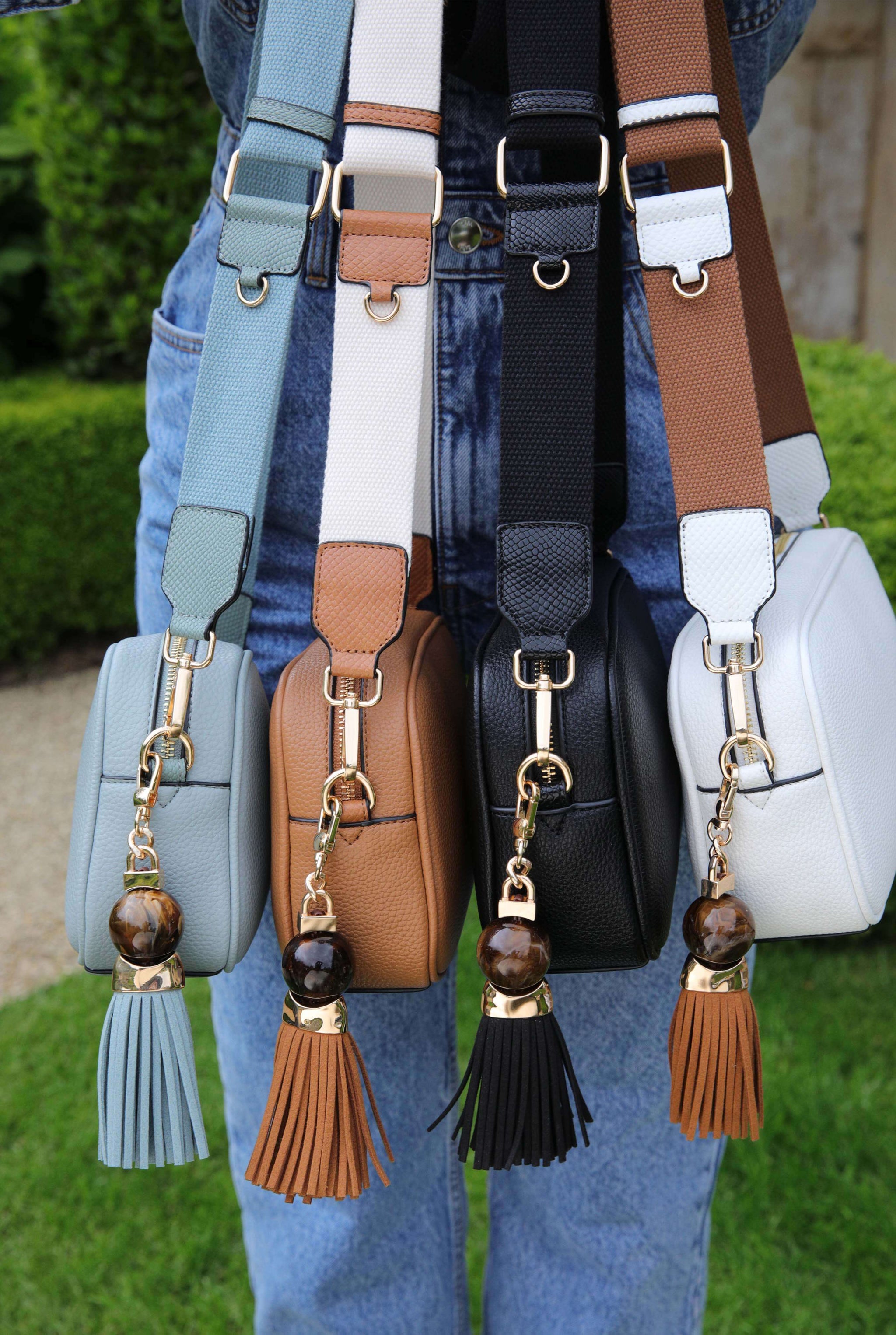 Betty Powder Blue Camera Crossbody