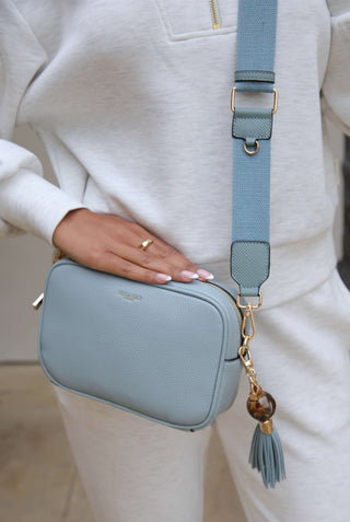 Betty Powder Blue Camera Crossbody