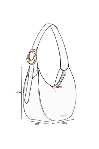 Blythe Ecru Borg Scoop Shoulder Bag