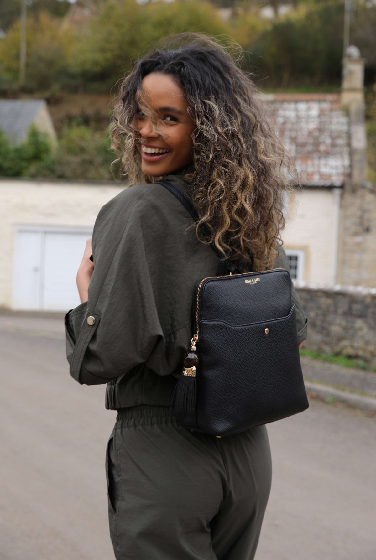 Bridget Black Casual Backpack