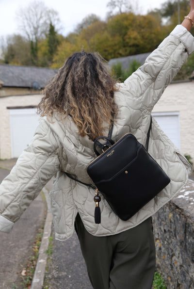 Bridget Black Casual Backpack