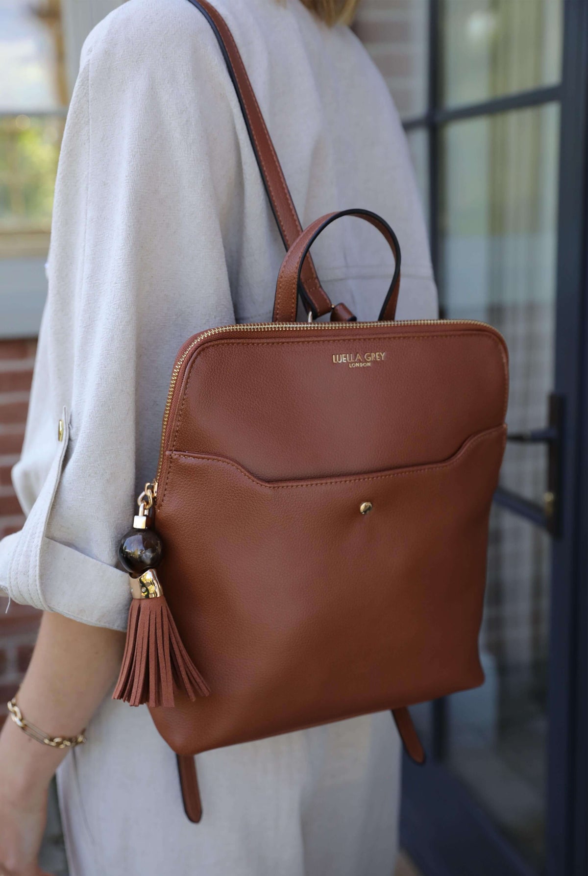 Bridget Tan Casual Backpack