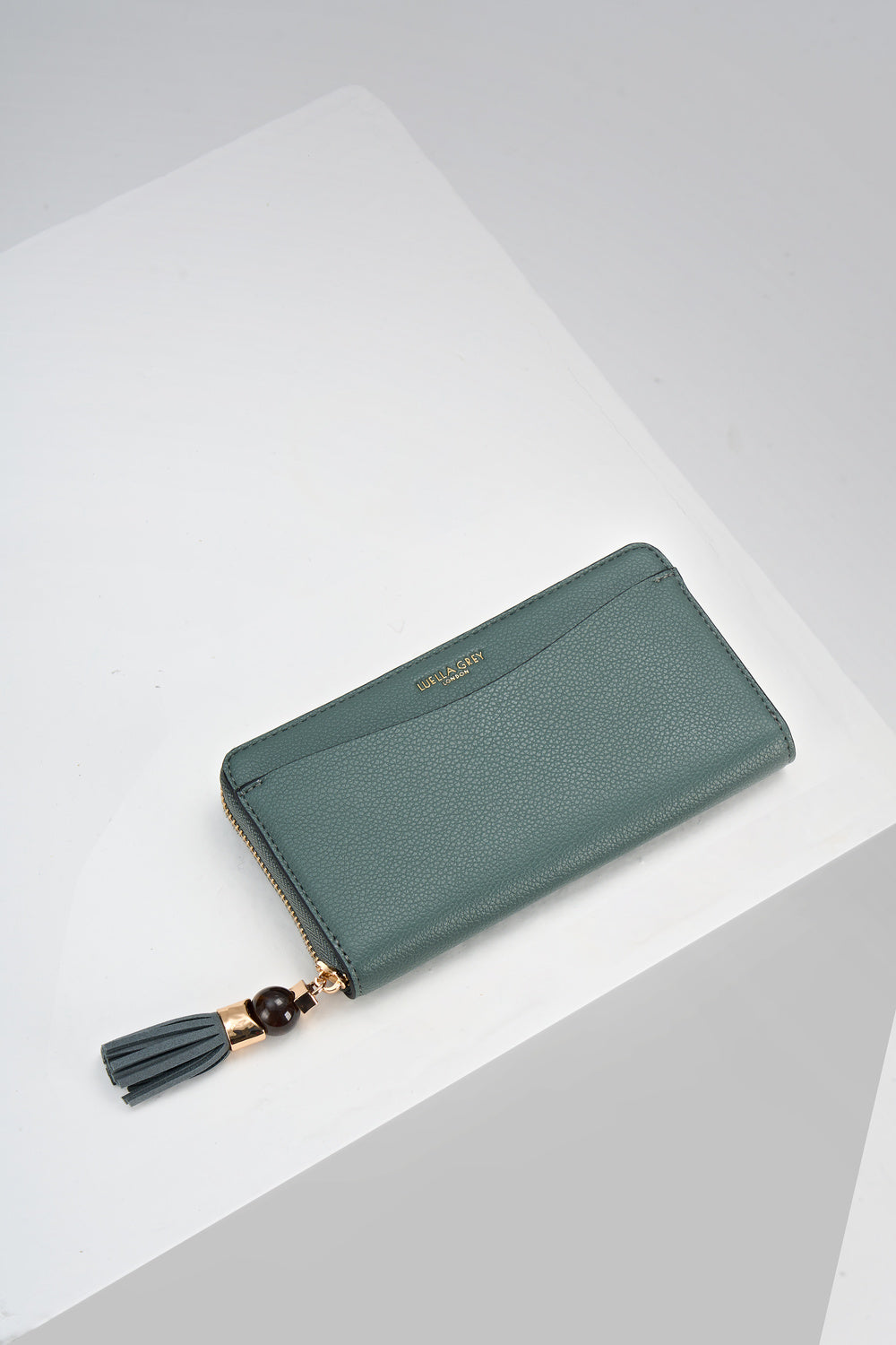 Capriana Steel Green Large Purse