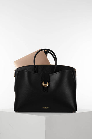Carlotta Black Laptop Tote
