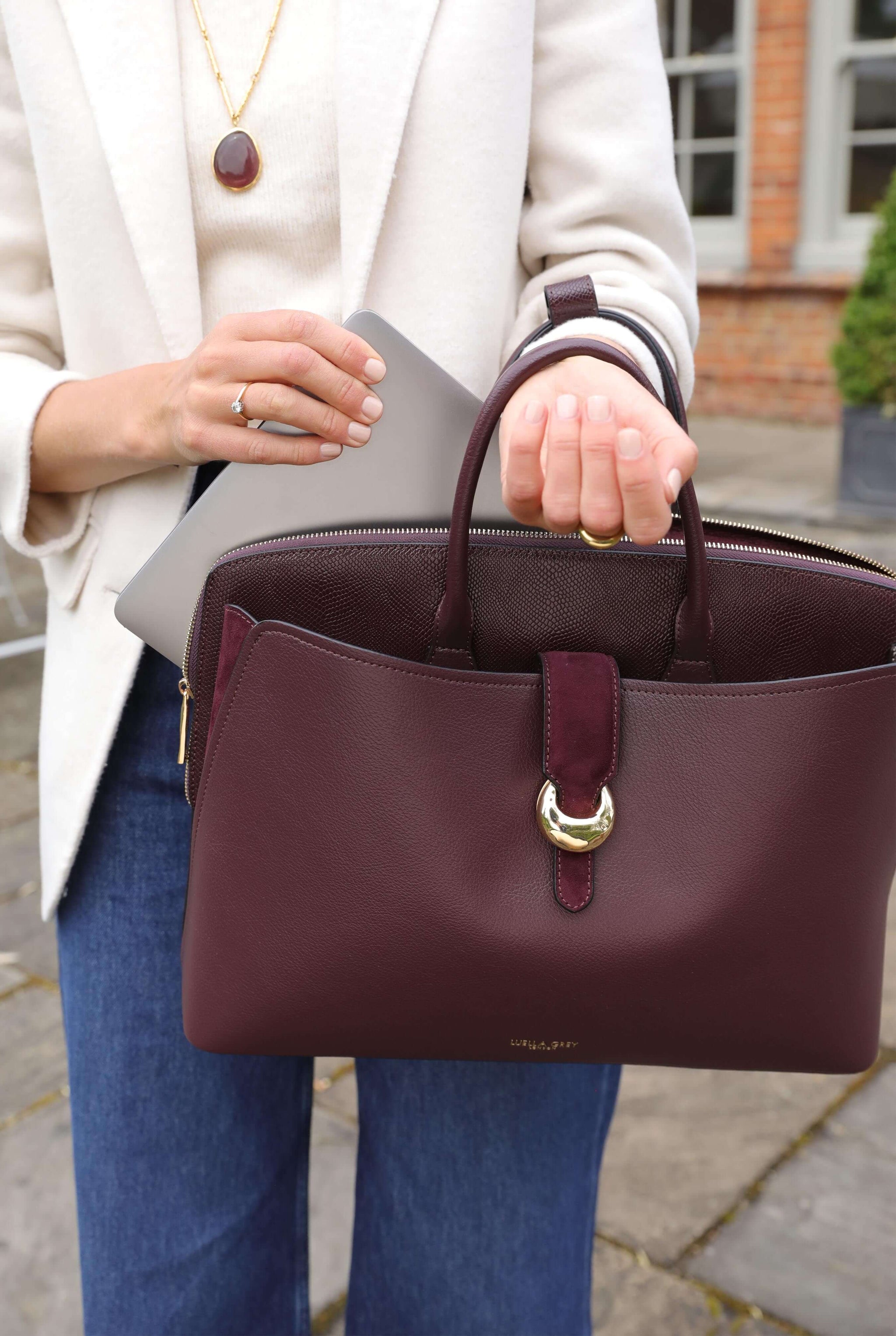 Carlotta Cherry Laptop Tote