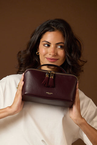 Carmel Black Cherry Make Up Pouch