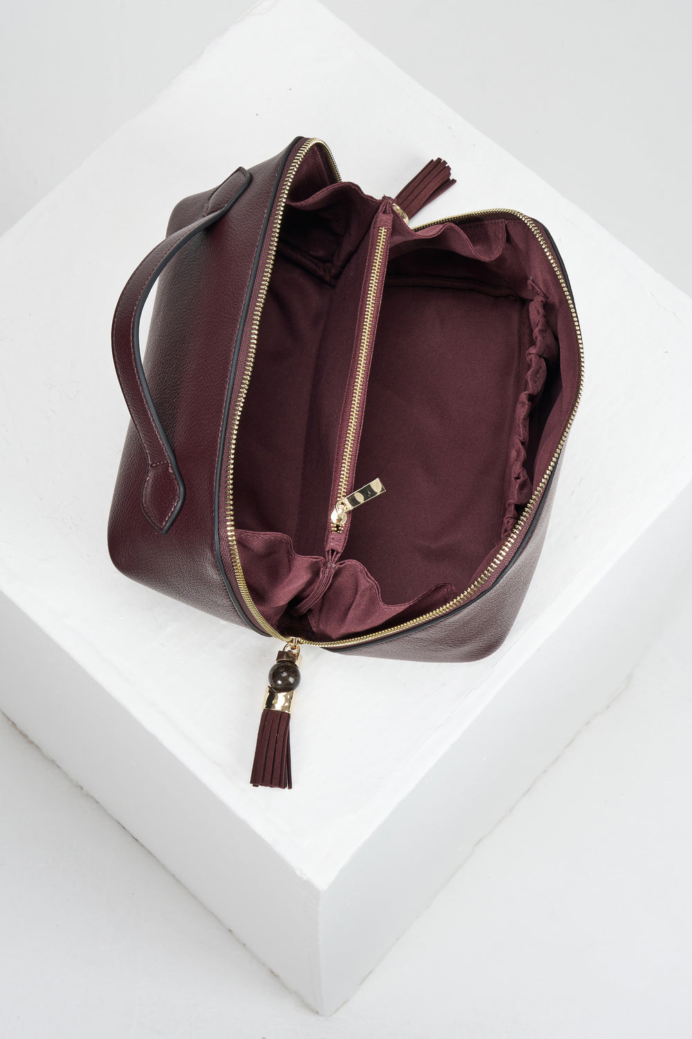 Carmel Black Cherry Make Up Pouch