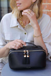 Carmel Black Make Up Pouch
