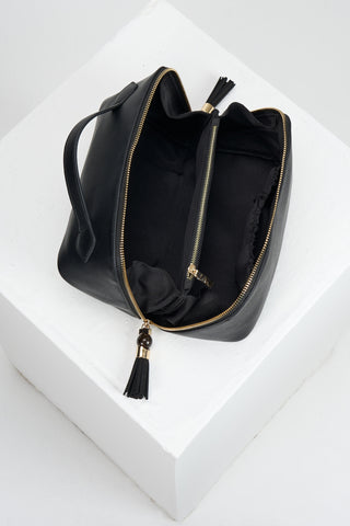 Carmel Black Make Up Pouch