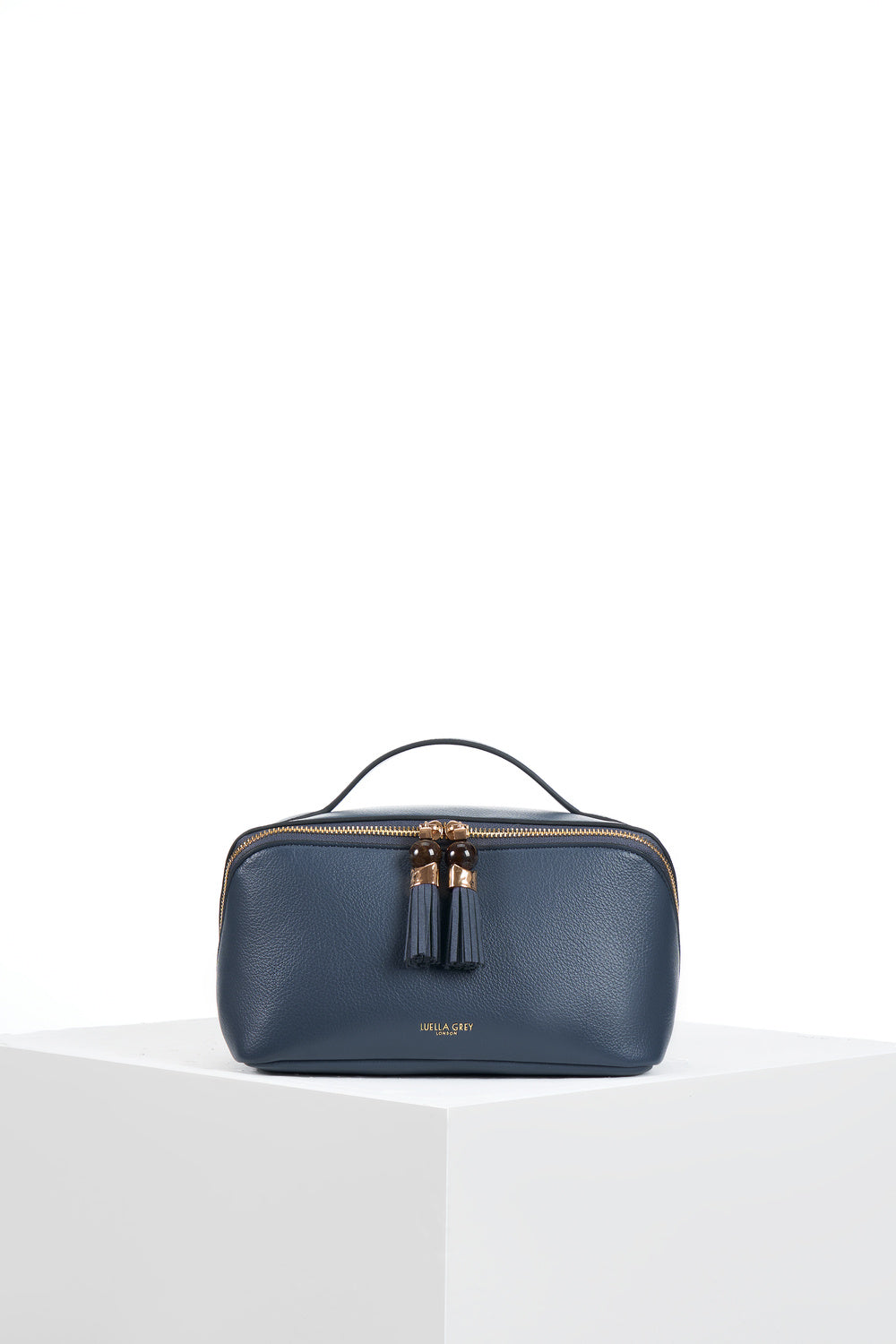 Carmel Denim Blue Make Up Pouch