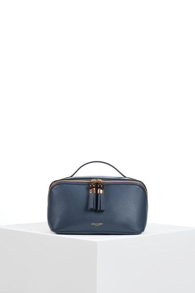Carmel Denim Blue Make Up Pouch