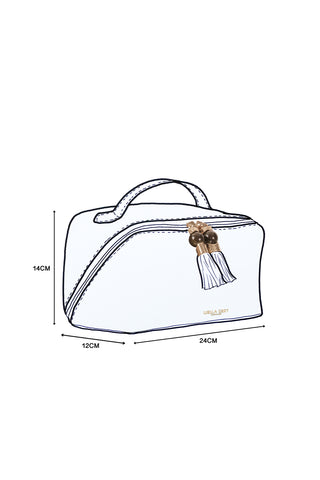Carmel Denim Blue Make Up Pouch