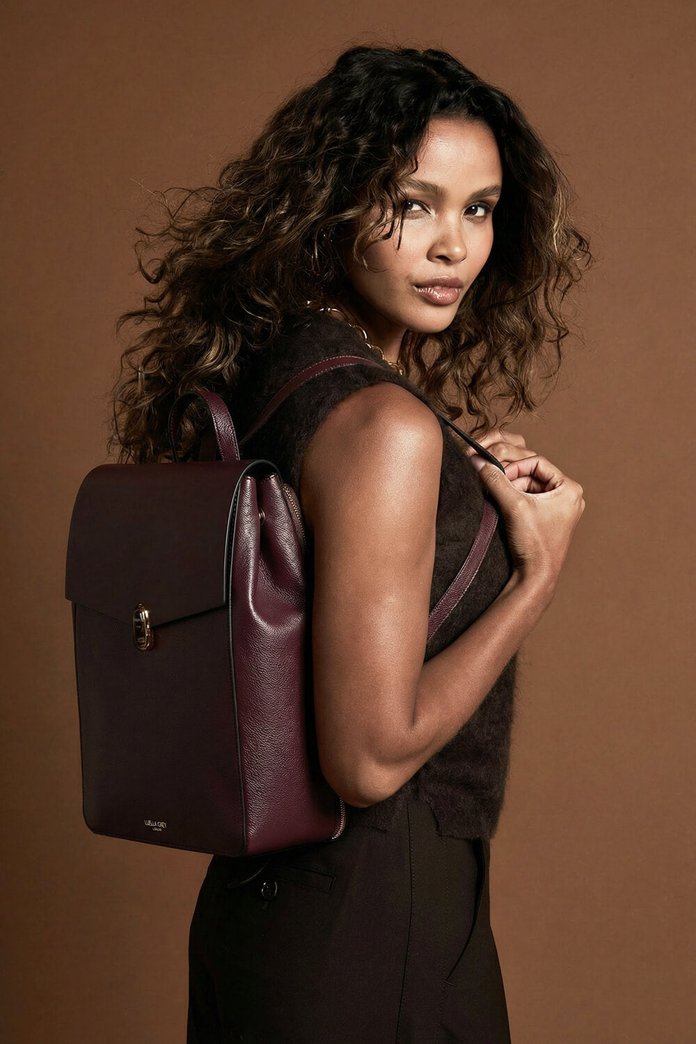 Casey Black Cherry Laptop Backpack