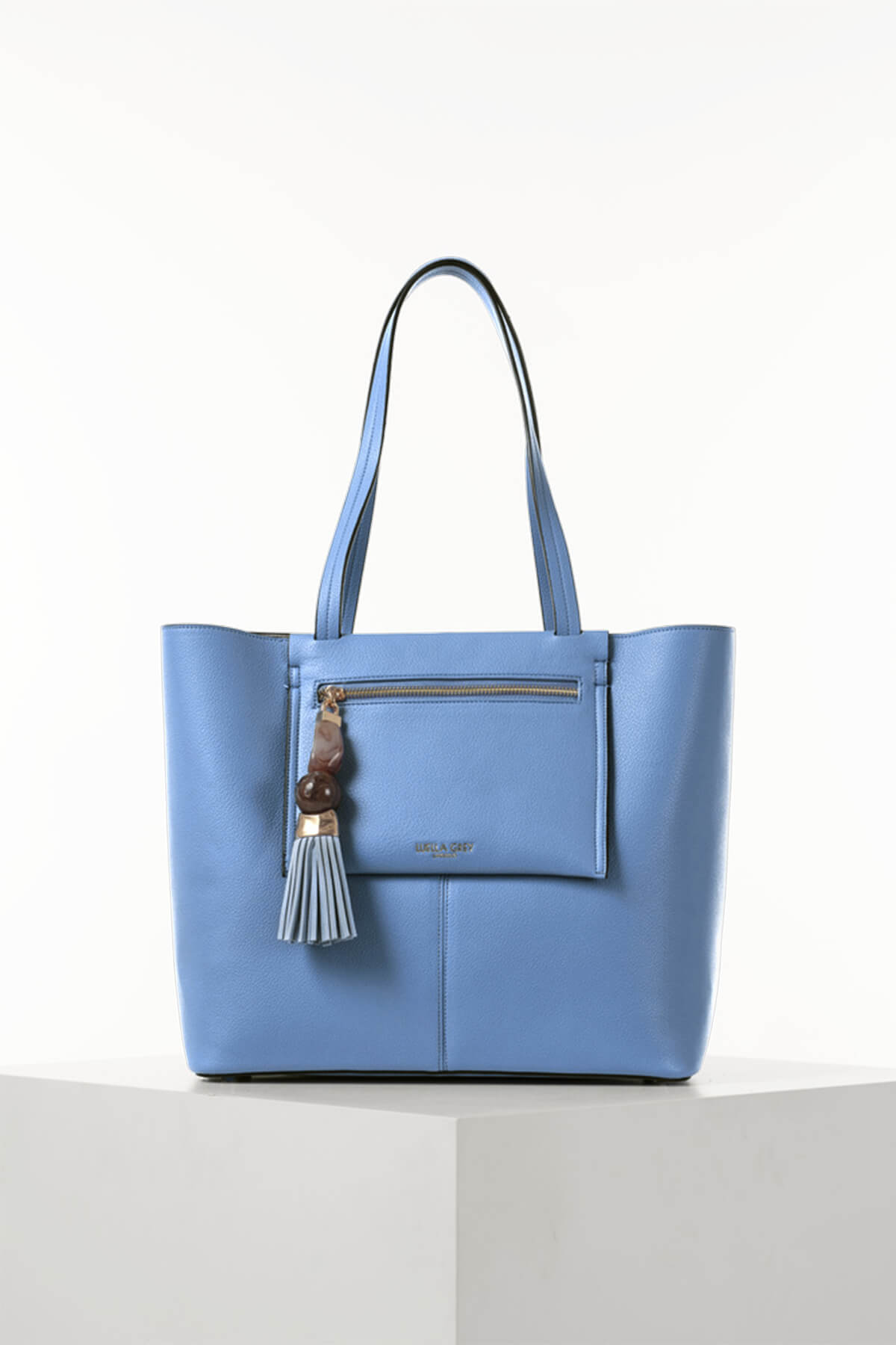Catalina Cornflower Blue Casual Tote With Pouch