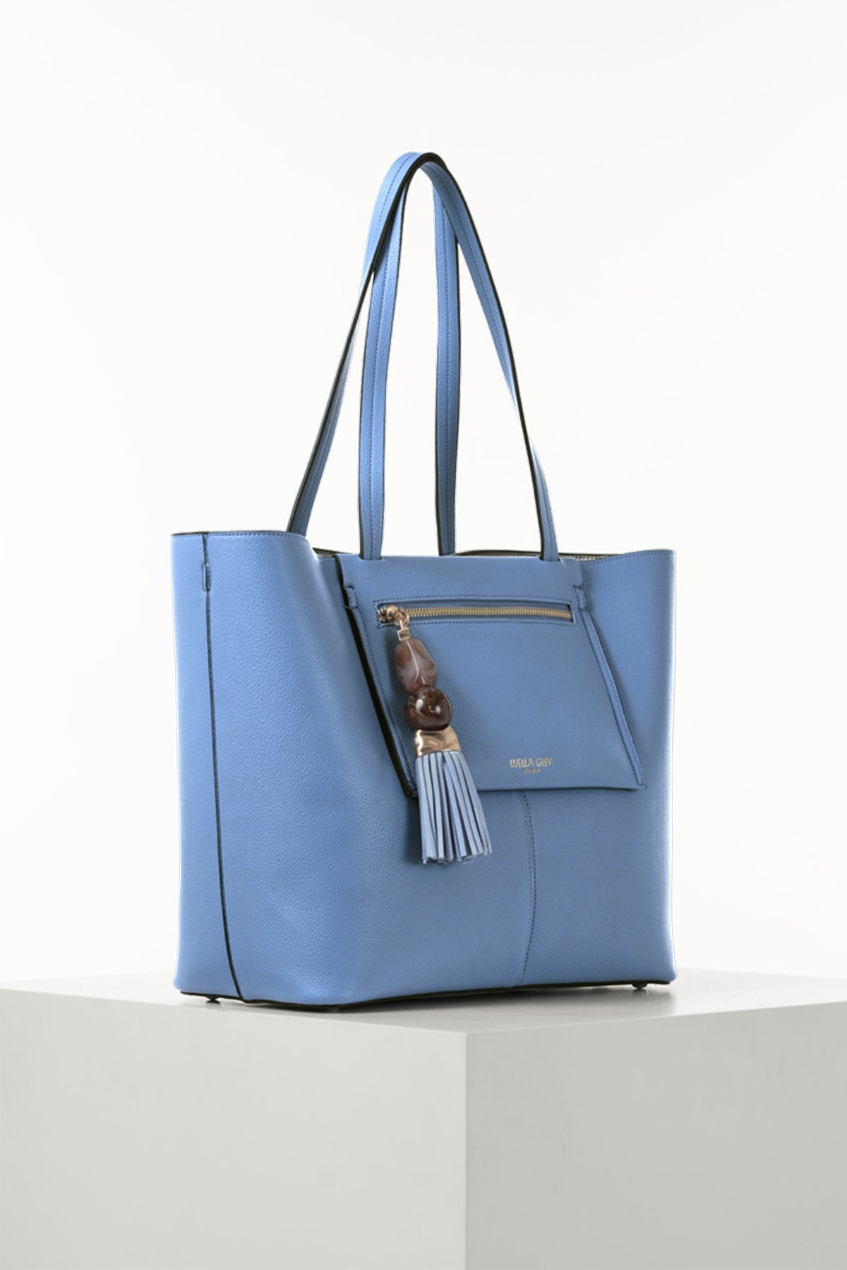 Catalina Cornflower Blue Casual Tote With Pouch