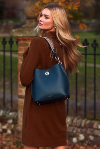 Celia Petrol Bucket Bag