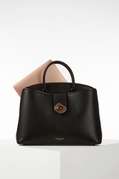 Cristobel Black Laptop Tote