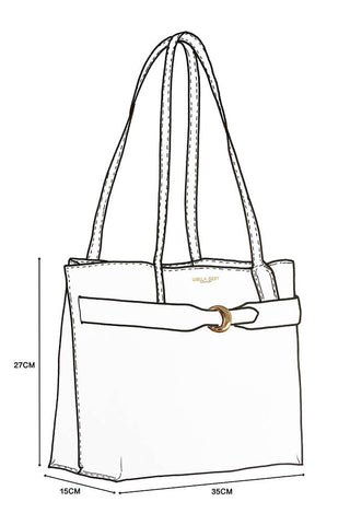 Connie Camel Laptop Tote