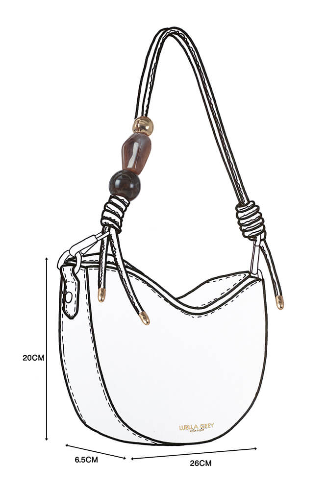 Cora White Saddle Crossbody