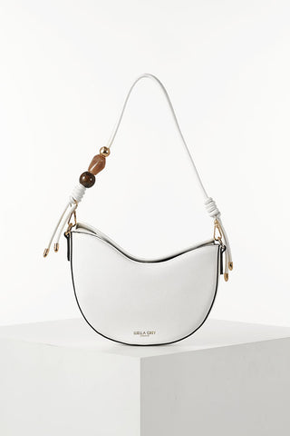 Cora White Saddle Crossbody