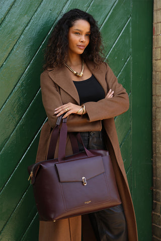 Cressida Black Cherry Overnight Holdall