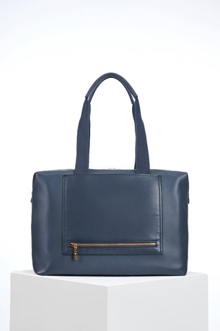 Cressida Denim Blue Overnight Holdall