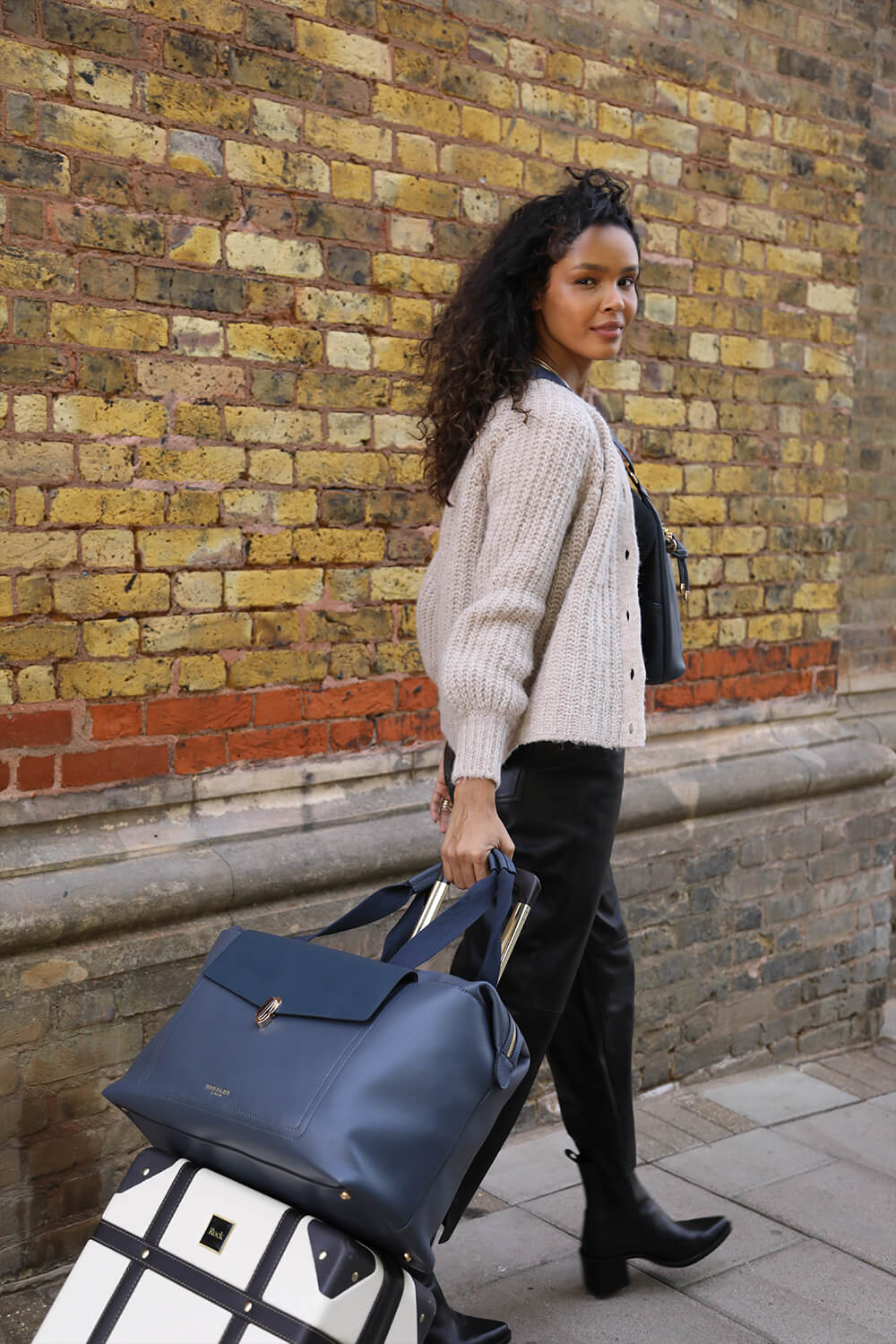 Cressida Denim Blue Overnight Holdall