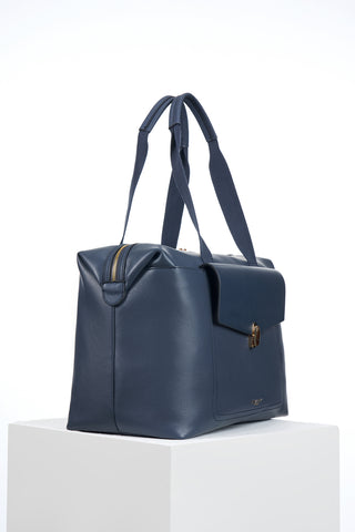 Cressida Denim Blue Overnight Holdall