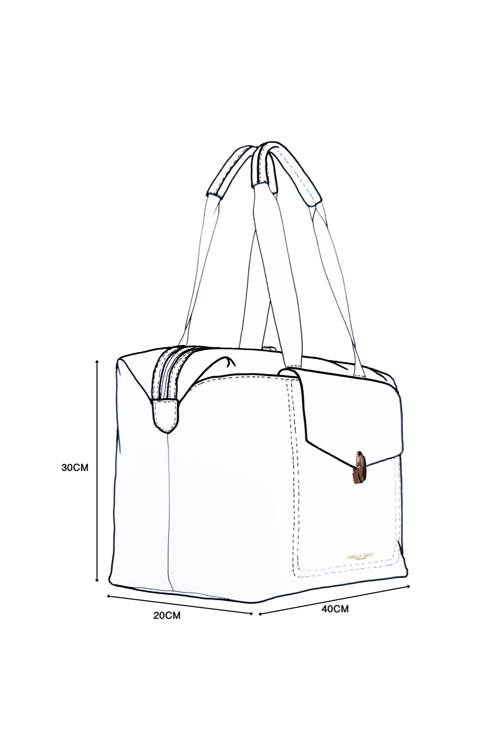 Cressida Black Cherry Overnight Holdall