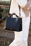 Danielle Black Crossbody Tote