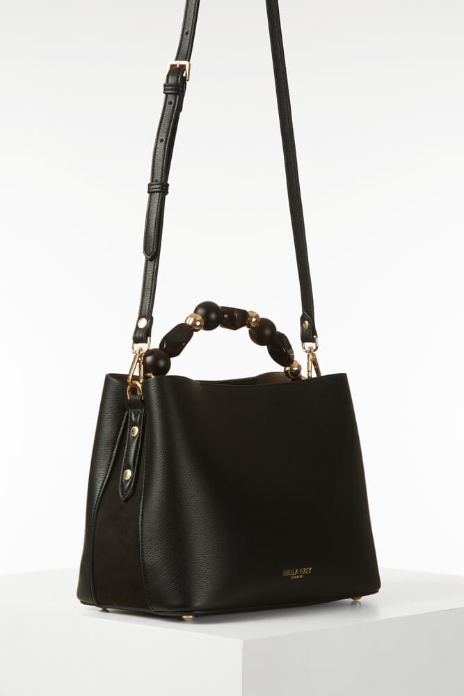 Danielle Black Crossbody Tote