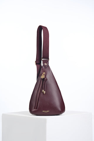 Darla Black Cherry Sling Crossbody