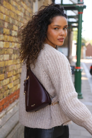 Darla Black Cherry Sling Crossbody
