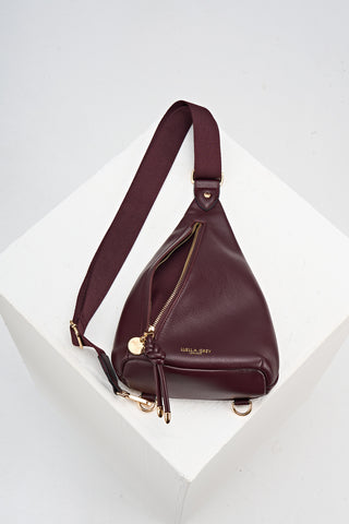 Darla Black Cherry Sling Crossbody