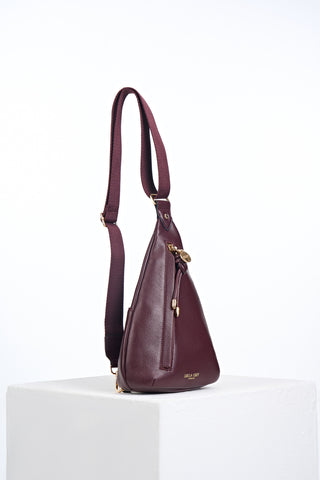 Darla Black Cherry Sling Crossbody