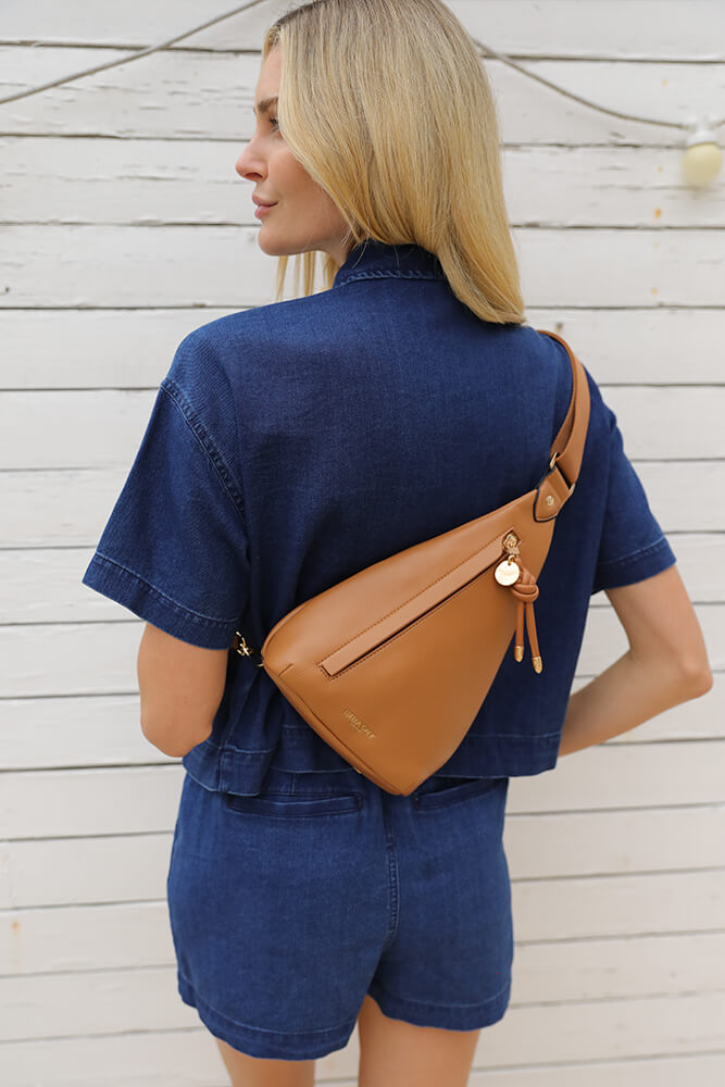 Darla Camel Weekend Crossbody