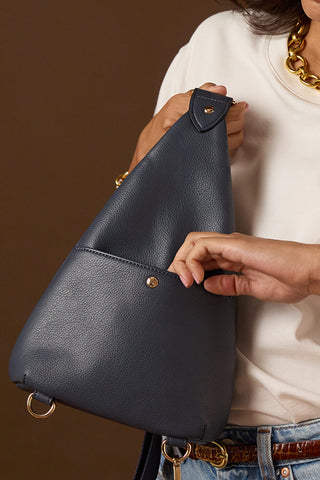 Darla Denim Blue Sling Crossbody