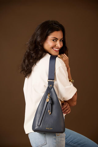 Darla Denim Blue Sling Crossbody
