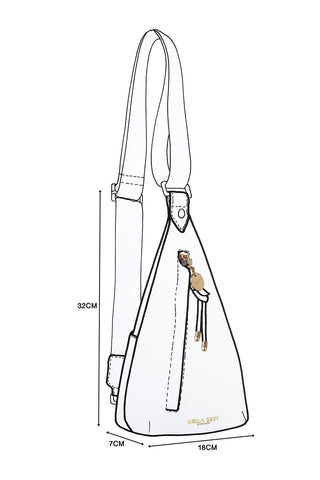 Darla Denim Blue Sling Crossbody