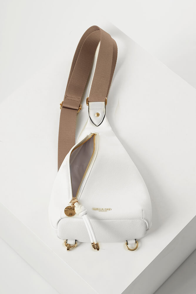 Darla White Weekend Crossbody