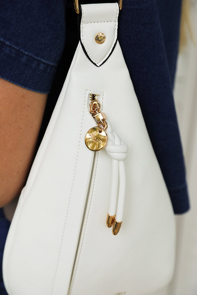 Darla White Weekend Crossbody