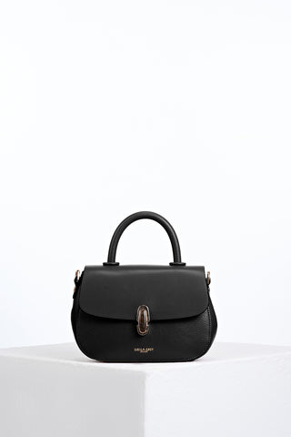 Delia Black Top Handle Crossbody