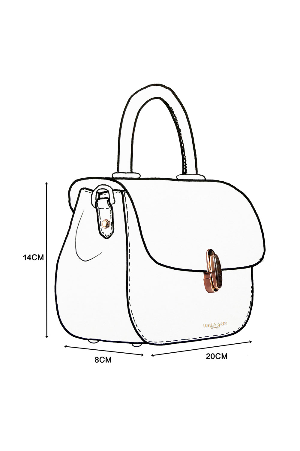 Delia Pecan Top Handle Crossbody