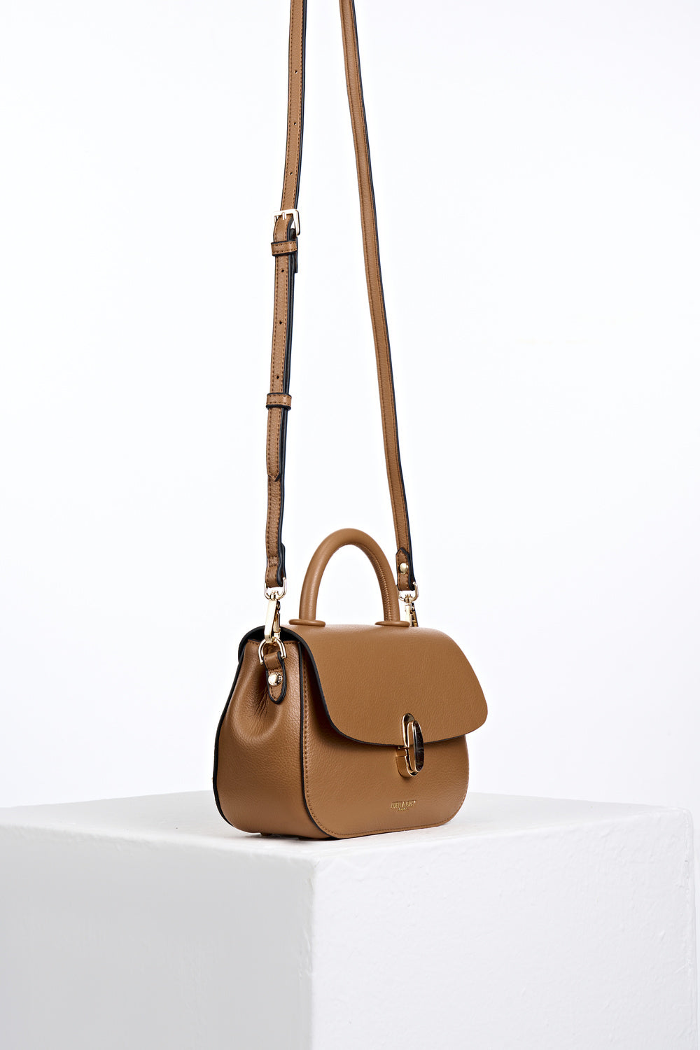Delia Tan Top Handle Crossbody