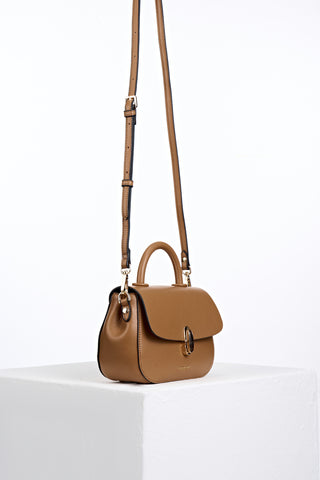 Delia Tan Top Handle Crossbody