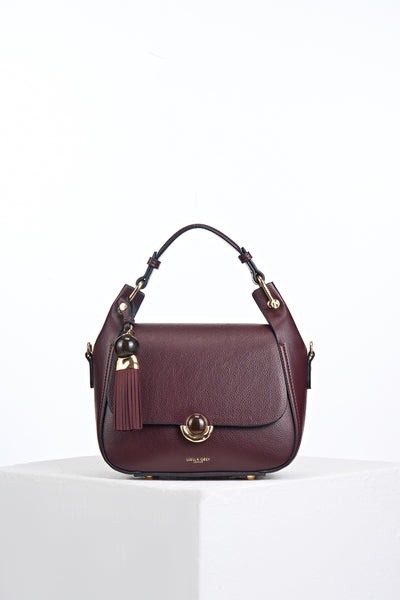 Diana Black Cherry Top Handle Crossbody