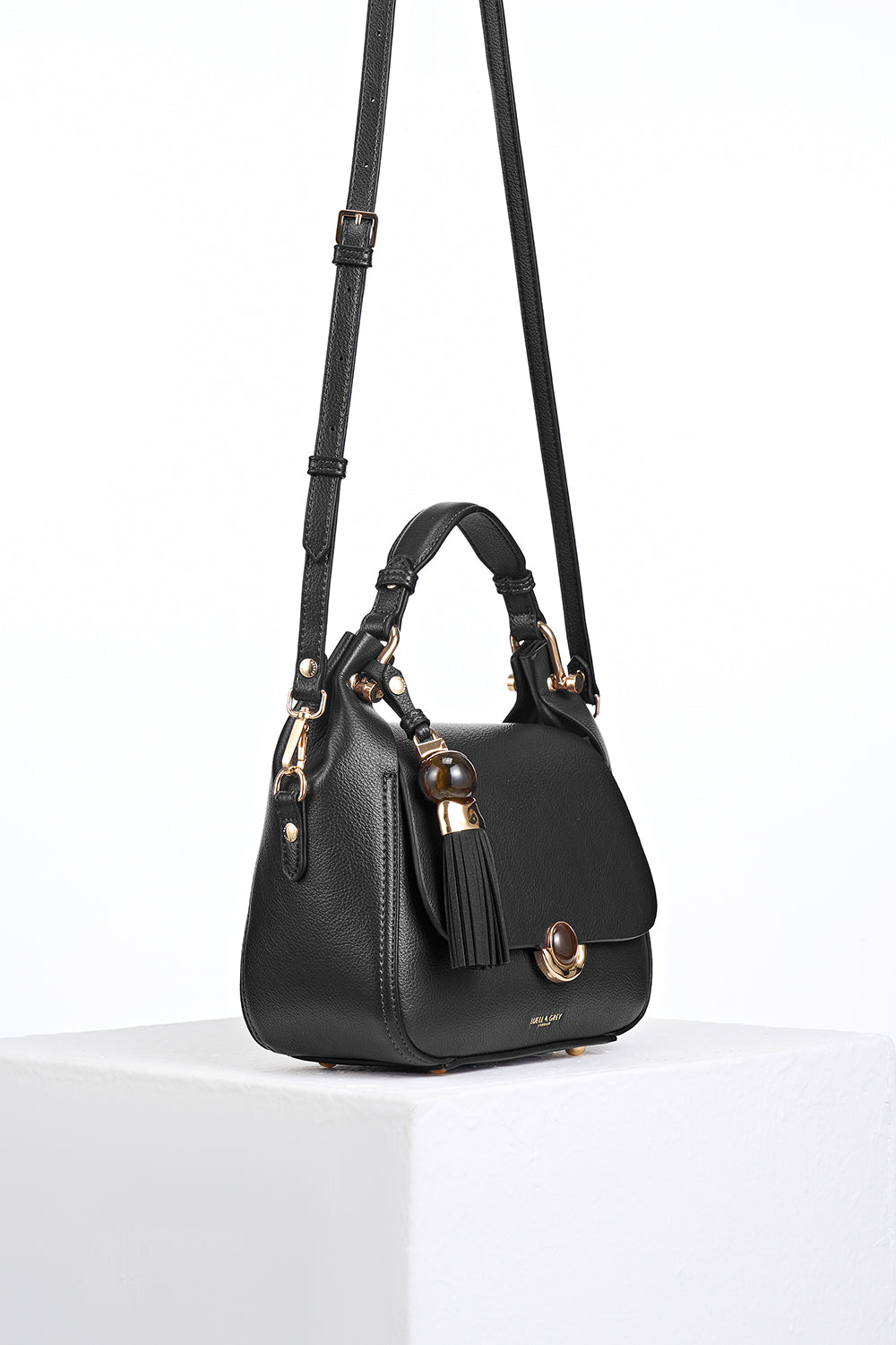 Diana Black Top Handle Crossbody