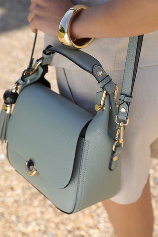 Diana Spearmint Green Top Handle Crossbody